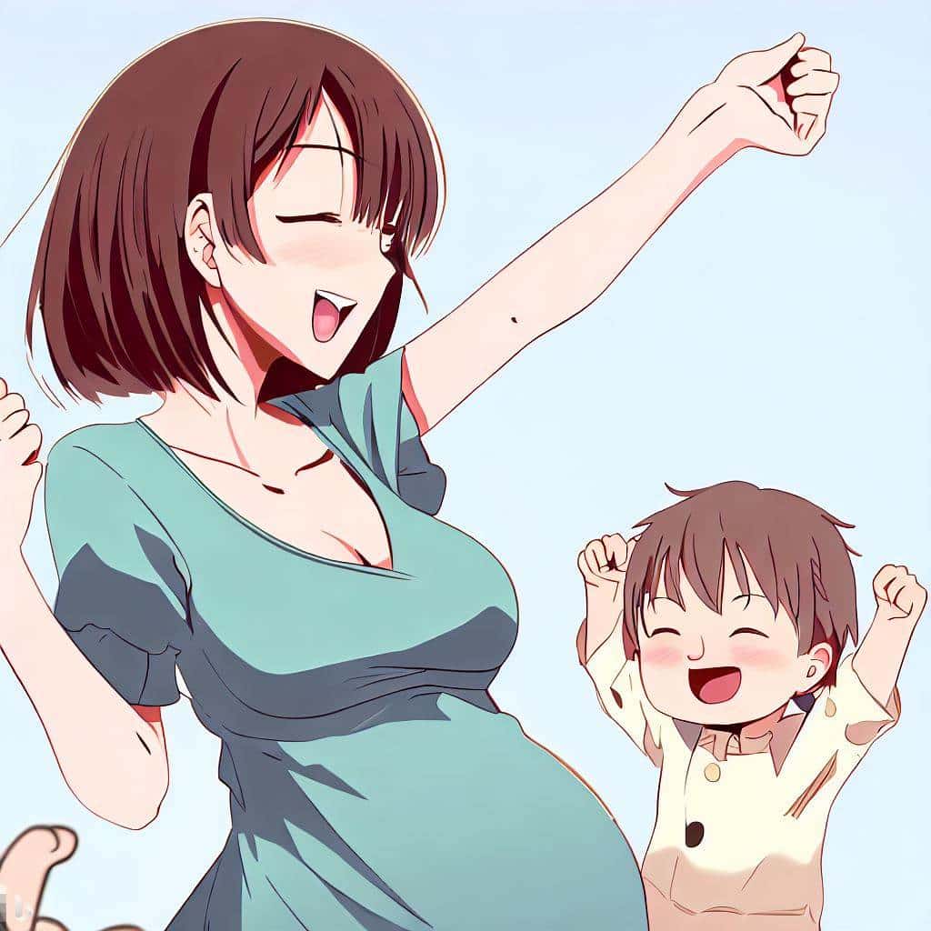 The joy of motherhood 