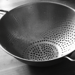 A colander