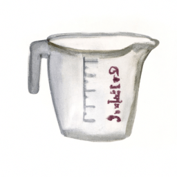 A measuring cup