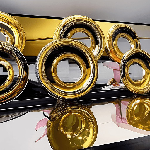 Unleash opulence with gold rims