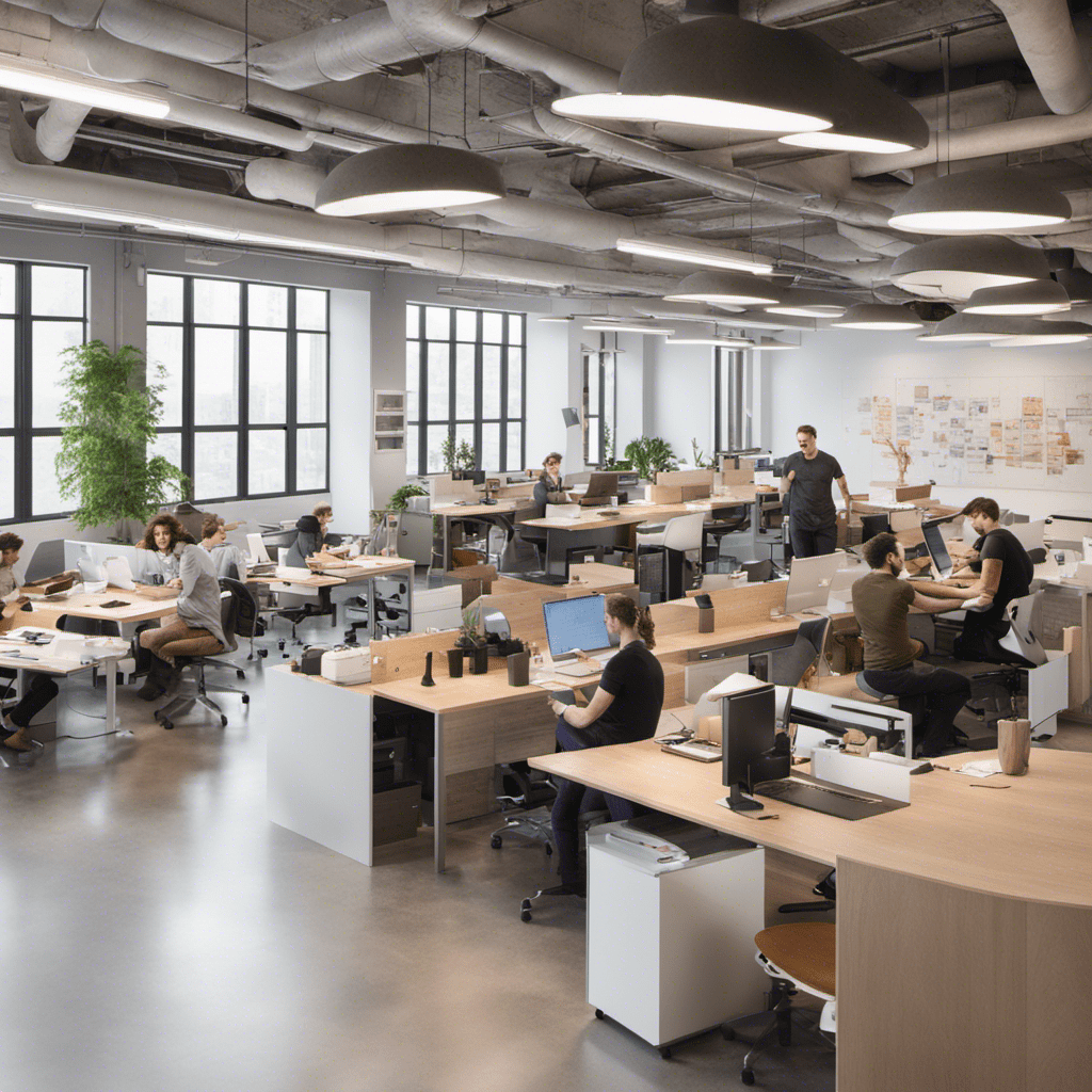 Panoramic view of Figma's workspace, showcasing the vibrant environment of Figma careers.