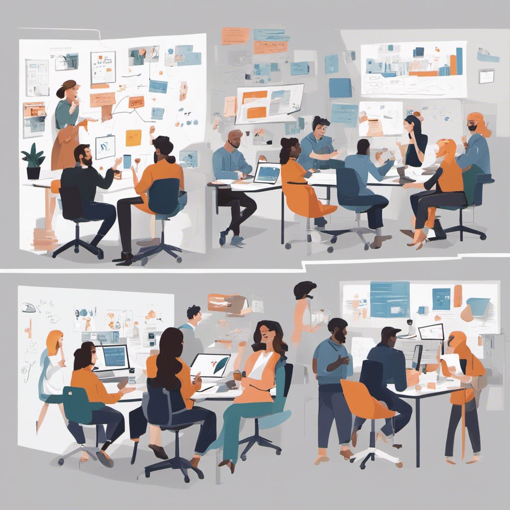 Diverse Figma team collaborating in a modern office setting, emphasizing Figma careers.